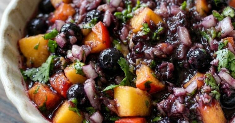 Blueberry Peach Salsa