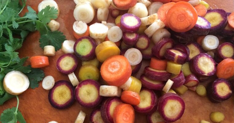 Orange-Honey Glazed Carrots with Apricots