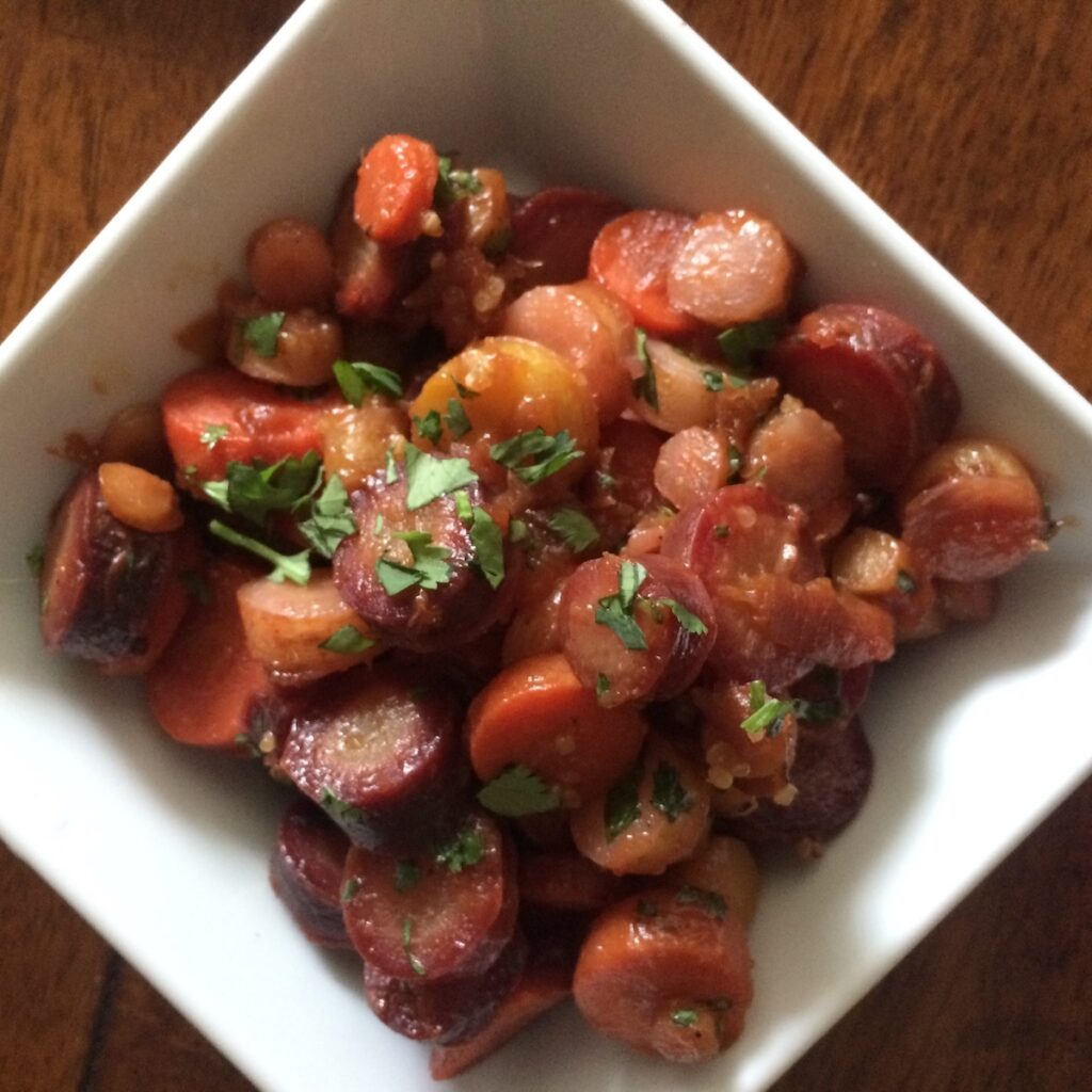 cooked carrots