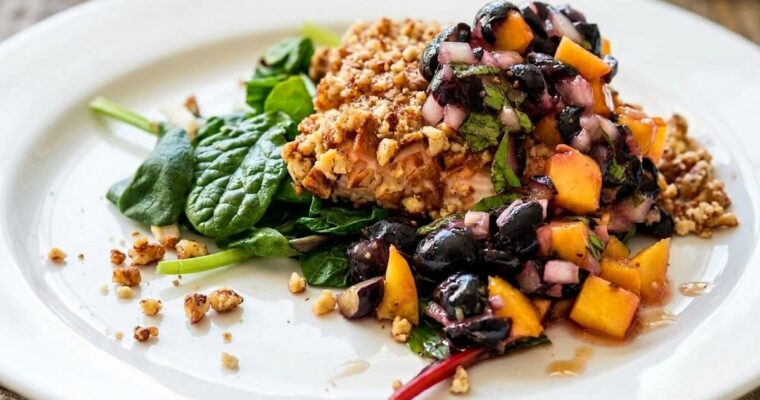 Pecan-Crusted Honey Mustard Salmon