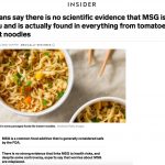 Permalink to: Dietitians Say There Is No Scientific Evidence that MSG Is Bad for You - and How You Are Yet Again Being Deceived by the Big Food Industry
