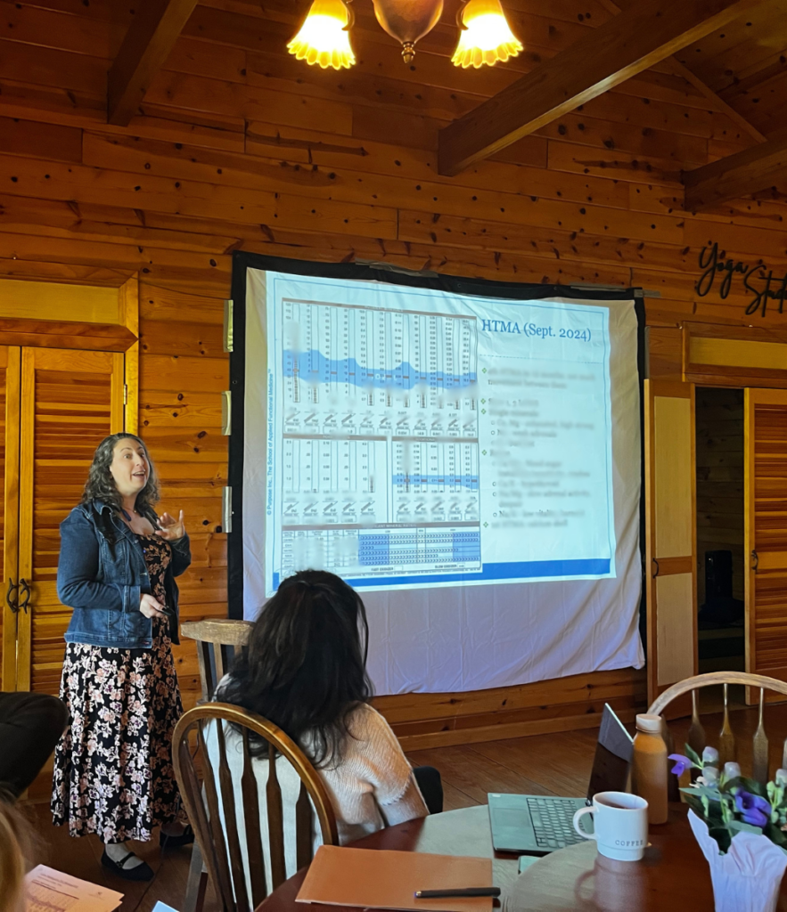 Amy giving presentation