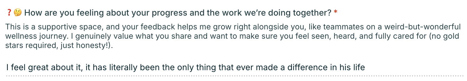 testimonial from a satisfied client