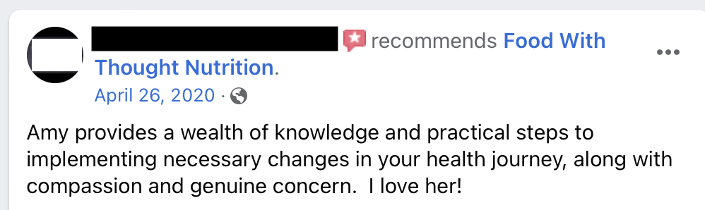 testimonial from a satisfied client